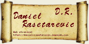 Daniel Rašetarević vizit kartica